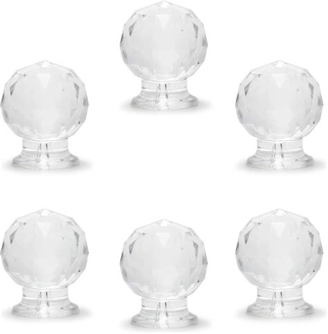 Amazon.com: MroMax Tiny Pull Handle Round Acrylic Knob Self 